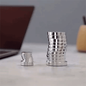 S Type Coin Spinning Gyro (Two Sizes)