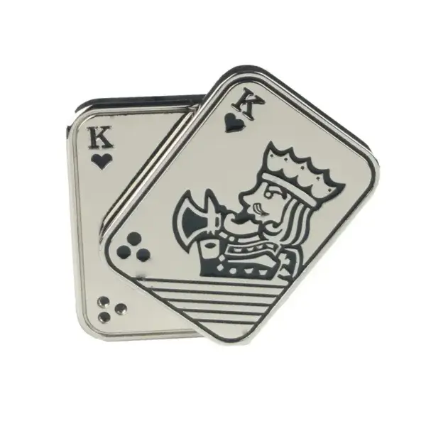 Zinc Alloy Poker Fidget: Satisfying Click, Comfortable Grip