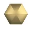 custom flip it toy-hexagon gold color
