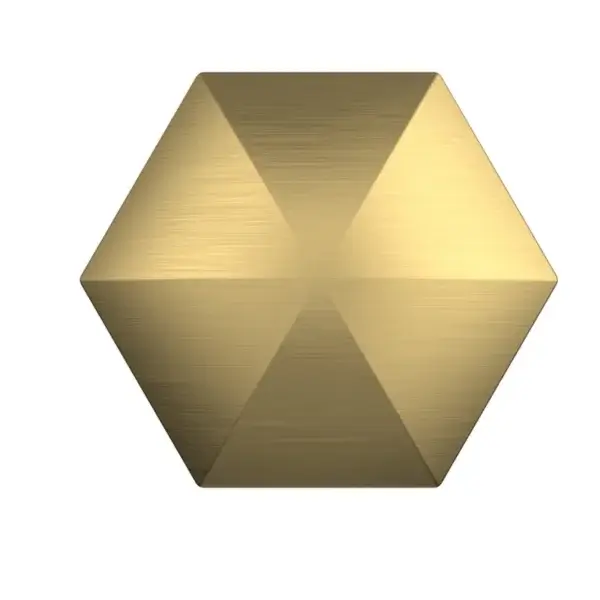 custom flip it toy-hexagon gold color