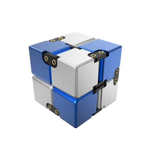 Rivet-styled Infinity Cube Fidget Fit for Office