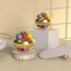 Metal Pinball Rotating Fingertip toy - gold color