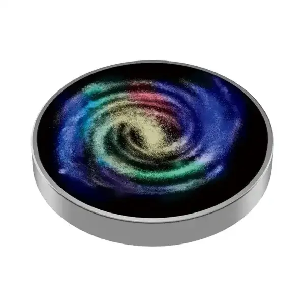 round coin starry spinning top with brilliant constellation pattern