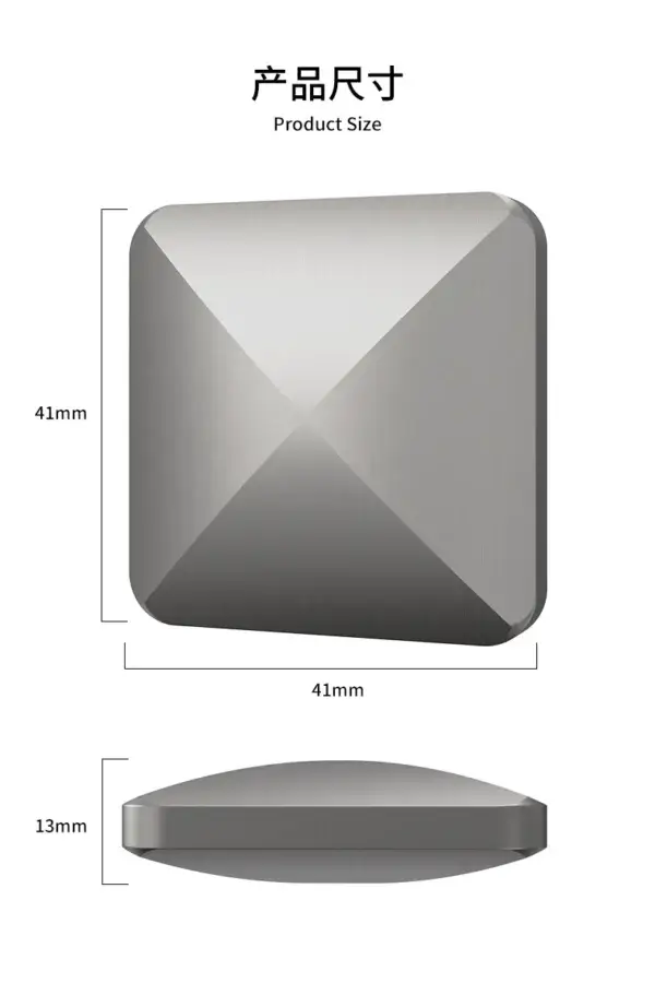 Kinetic Fingertip Flip It Toy - Square/Hexagon Stress Relief