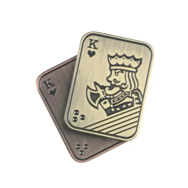 Zinc Alloy Poker Fidget: Satisfying Click, Comfortable Grip