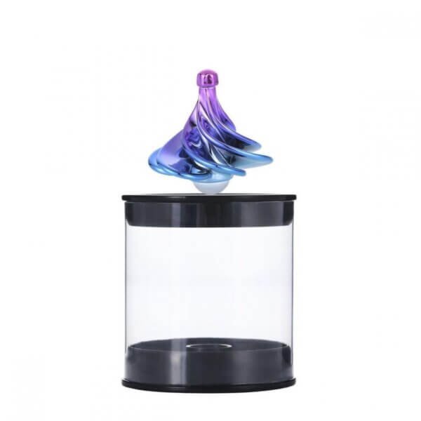 Wind-Driven Blow Turn Gyroscope Top (with Magnetic Base)
